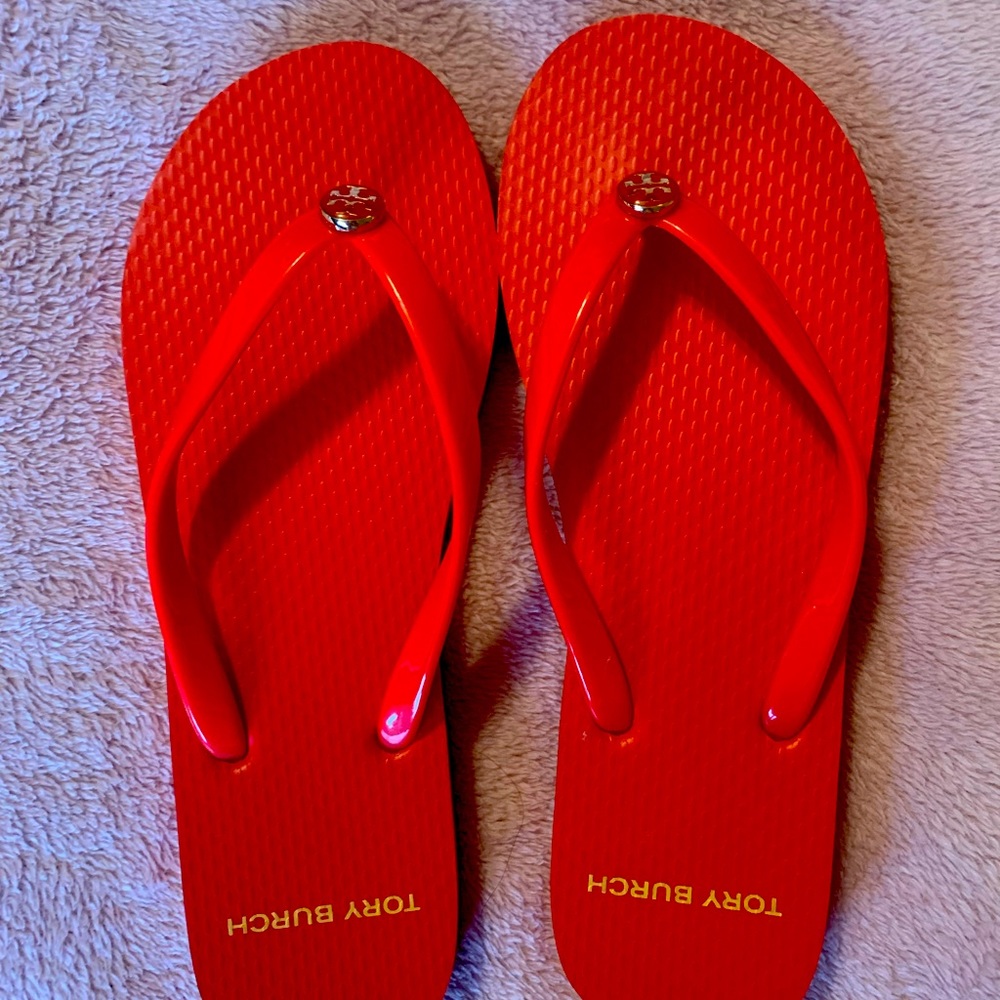 Tory Burch flip flop mandarin color